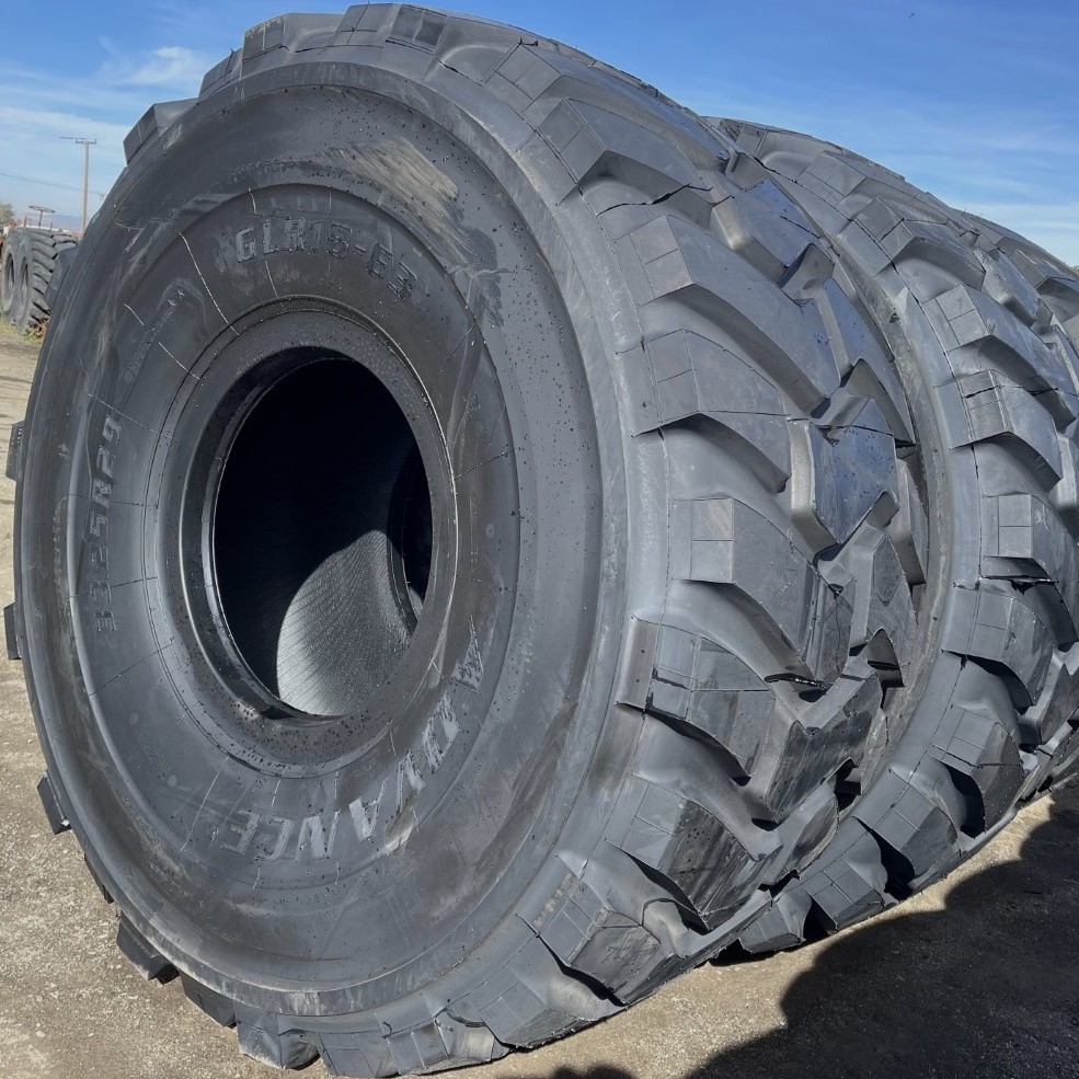 <font color='#da2127' font size ='2'><b>33.25R29 Advance OTR Tire E-3 GLR18 2-Star </font></b><br><font size ='1' color='grey'>CONDITION: </font><font size ='2'>New<br><font size ='1' color='grey'>TREAD DEPTH:</font><font size ='2'>  54/32nds<br><font size ='1' color='grey'>DETAILS:</font><font size ='2'> Unused<br><font size ='1' color='grey'>REF #:</font><font size ='2'> LS013<br><font size ='1' color='grey'>LOCATION:</font><font size ='2'> Fowler, CA