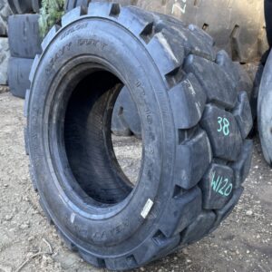 <font color='#da2127' font size ='2'><b>12X16.5 Advance OTR Tire L-4A SS Skid Steer Heavy Duty NHS 14-Ply </font></b><br><font size ='1' color='grey'>CONDITION: </font><font size ='2'>Used<br><font size ='1' color='grey'>TREAD DEPTH:</font><font size ='2'>  38/32nds<br><font size ='1' color='grey'>DETAILS:</font><font size ='2'> Clean, One Worn Sidewall<br><font size ='1' color='grey'>REF #:</font><font size ='2'> W120<br><font size ='1' color='grey'>LOCATION:</font><font size ='2'> San Jacinto, CA