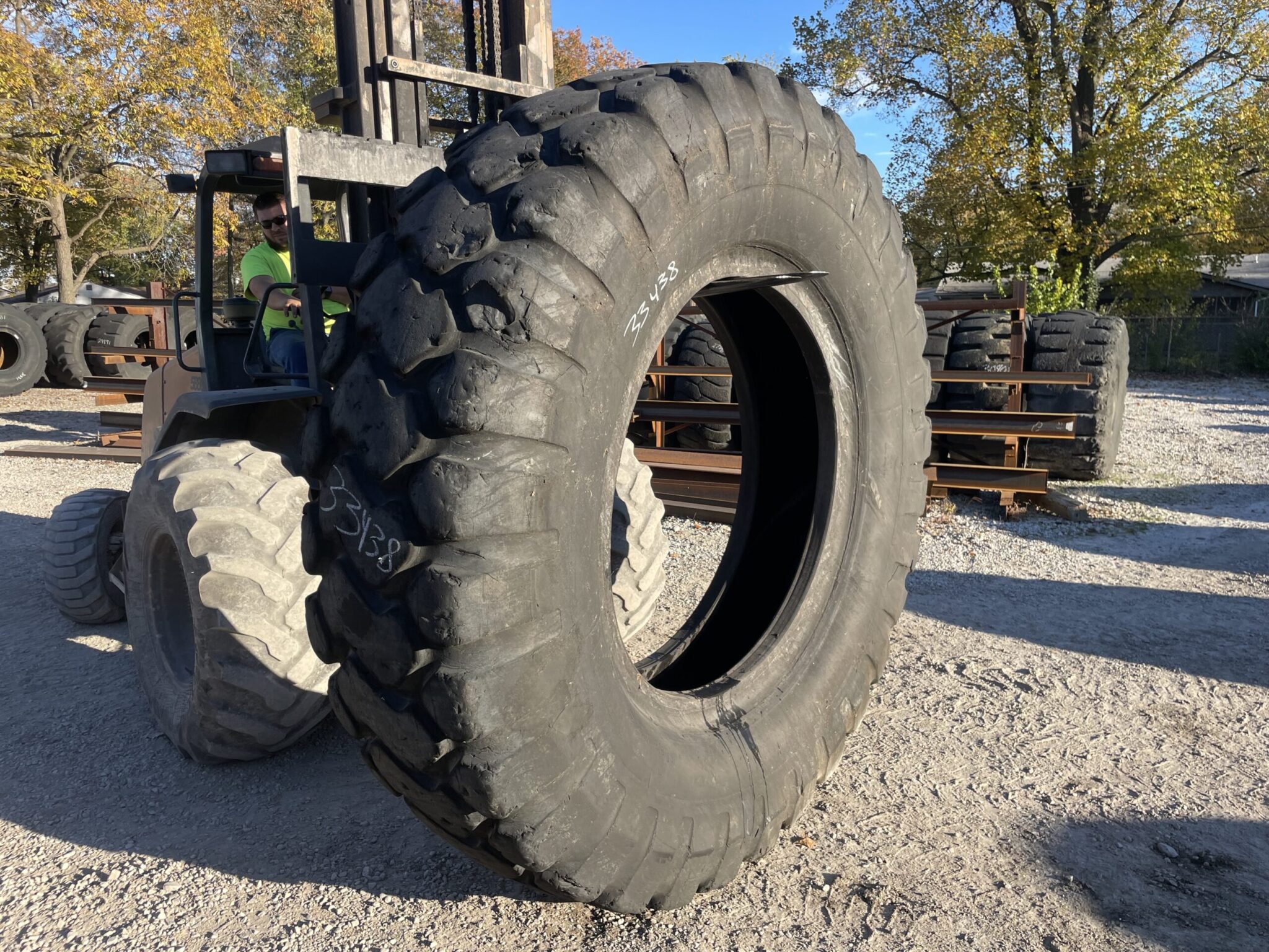 24.00R49 Michelin OTR Tire E4 XHD1 2Star CONDITIONUsedTREAD DEPTH
