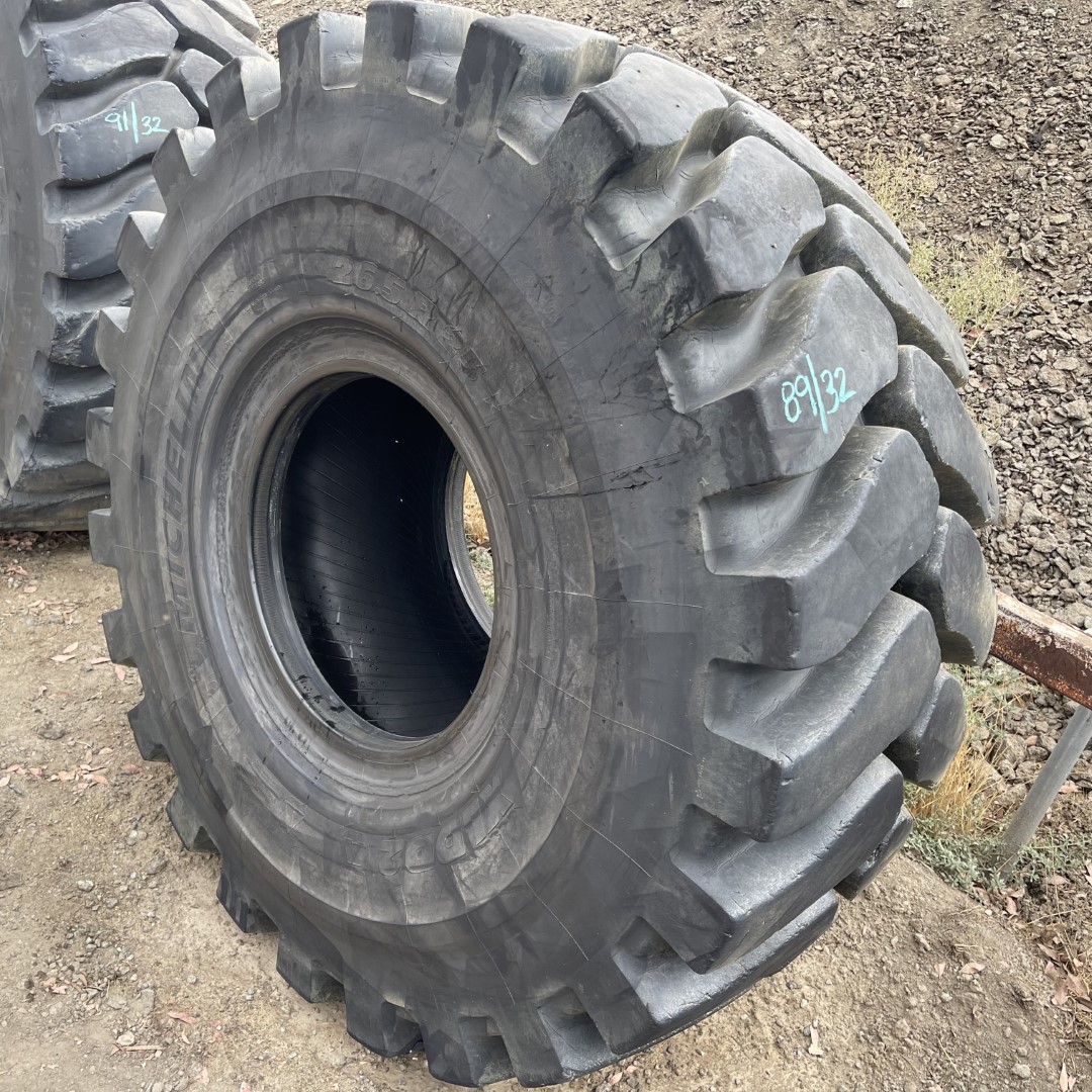 26.5R25 Michelin OTR Tire L5 XLDD2 1Star CONDITIONUsedTREAD DEPTH