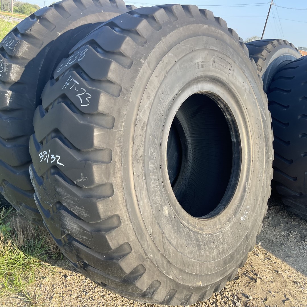 29.5R35 Bridgestone OTR Tire E3 VRL 2Star CONDITION UsedTREAD DEPTH