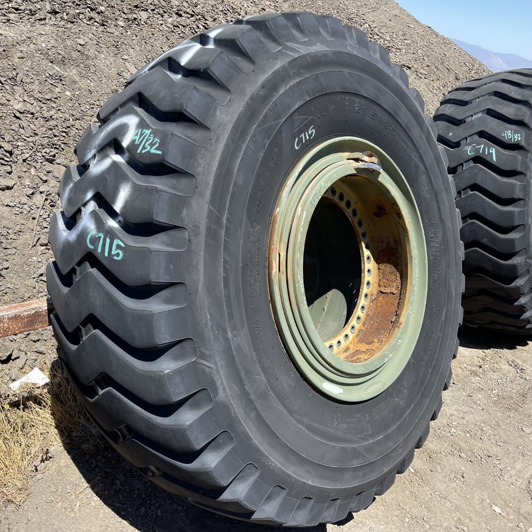 29.5R35 Bridgestone OTR Tire E3 VRL 2Star CONDITION UsedTREAD DEPTH