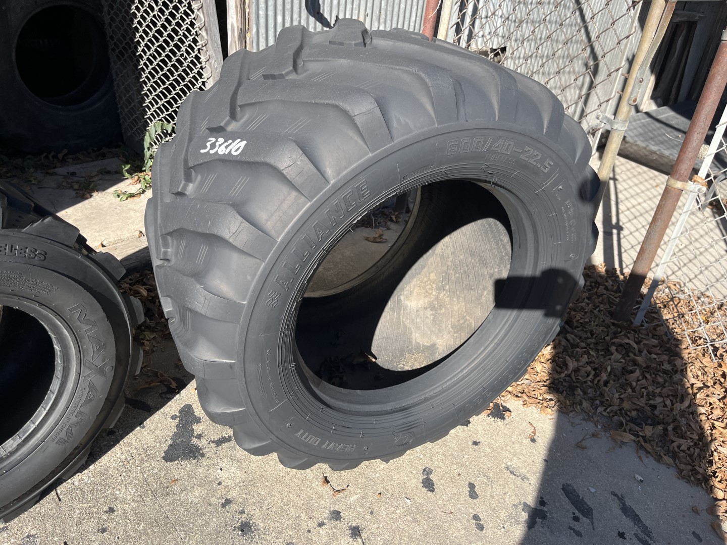 600/40X22.5 Alliance OTR Tire I3 HF3 Flotation 331 173/A6 CONDITION