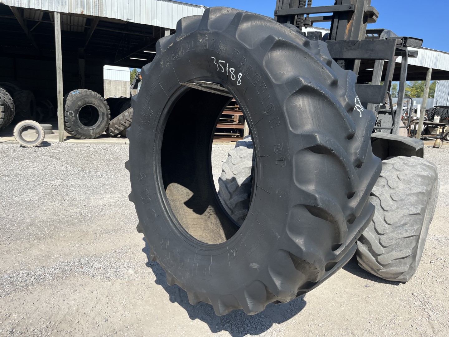 710/70R42 Firestone OTR Tire R1W All Traction DT 166B CONDITION