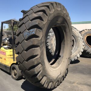 <font color='#da2127' font size ='2'><b>24.00X49 Firestone OTR Tire E-4 SRG DT Super Rock Grip Deep Tread 42-Ply </font></b><br><font size ='1' color='grey'>CONDITION: </font><font size ='2'>New-Take-Off<br><font size ='1' color='grey'>TREAD DEPTH:</font><font size ='2'>  67/32nds<br><font size ='1' color='grey'>DETAILS:</font><font size ='2'> Clean<br><font size ='1' color='grey'>REF #:</font><font size ='2'> P572<br><font size ='1' color='grey'>LOCATION:</font><font size ='2'> Santa Maria, CA