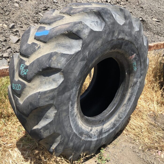 <font color='#da2127' font size ='2'><b>23.5X25 Firestone OTR Tire E-2 L-2 G-2 SGG Super Ground Grip  20-Ply </font></b><br><font size ='1' color='grey'>CONDITION: </font><font size ='2'>Used<br><font size ='1' color='grey'>TREAD DEPTH:</font><font size ='2'>  15/32nds<br><font size ='1' color='grey'>DETAILS:</font><font size ='2'> Clean<br><font size ='1' color='grey'>REF #:</font><font size ='2'> B020<br><font size ='1' color='grey'>LOCATION:</font><font size ='2'> Canonsburg, PA