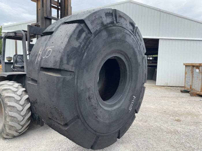 <font color='#da2127' font size ='2'><b>37.5X33 Firestone OTR Tire L-4 L4 42-Ply </font></b><br><font size ='1' color='grey'>CONDITION: </font><font size ='2'>Retread-New<br><font size ='1' color='grey'>TREAD DEPTH:</font><font size ='2'>  80/32nds<br><font size ='1' color='grey'>DETAILS:</font><font size ='2'> 1-Tread Section<br><font size ='1' color='grey'>REF #:</font><font size ='2'> G14105<br><font size ='1' color='grey'>LOCATION:</font><font size ='2'> St. Louis, MO