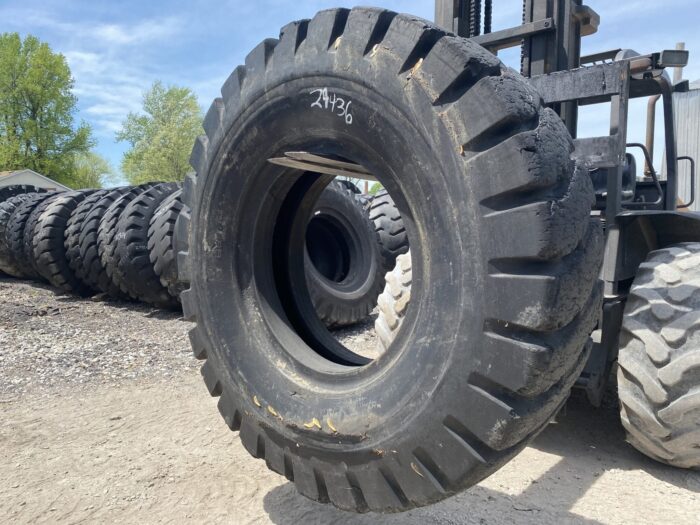 <font color='#da2127' font size ='2'><b>21.00X35 General OTR Tire E-4 ND Super LCM 36-Ply </font></b><br><font size ='1' color='grey'>CONDITION: </font><font size ='2'>Retread-Used<br><font size ='1' color='grey'>TREAD DEPTH:</font><font size ='2'>  50/32nds<br><font size ='1' color='grey'>DETAILS:</font><font size ='2'> Clean, Sidewall Spots<br><font size ='1' color='grey'>REF #:</font><font size ='2'> G29436<br><font size ='1' color='grey'>LOCATION:</font><font size ='2'> St. Louis, MO