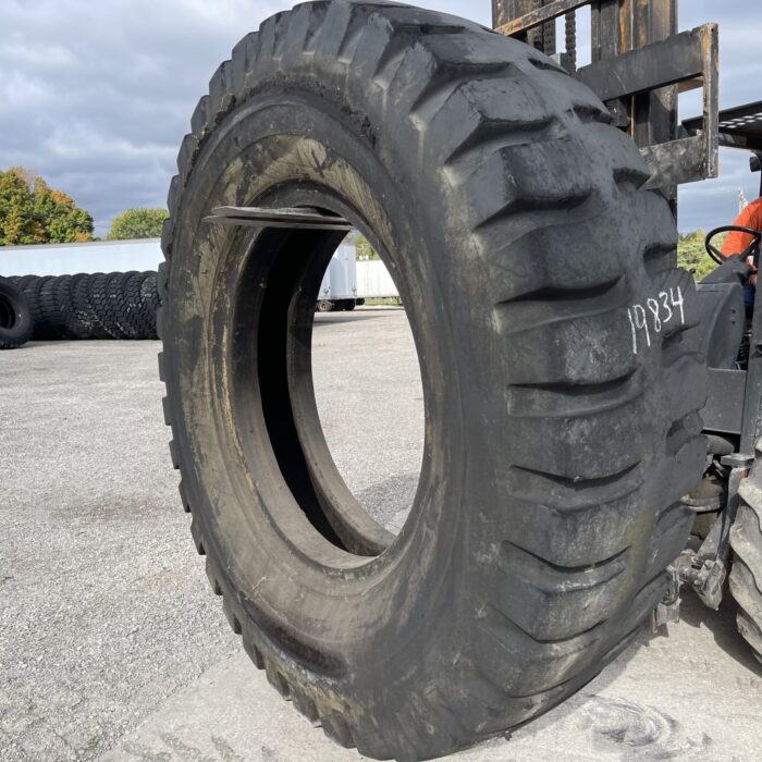 <font color='#da2127' font size ='2'><b>24.00X49 Firestone OTR Tire E-4 Power Lug 36-Ply </font></b><br><font size ='1' color='grey'>CONDITION: </font><font size ='2'>Used<br><font size ='1' color='grey'>TREAD DEPTH:</font><font size ='2'>  48/32nds<br><font size ='1' color='grey'>DETAILS:</font><font size ='2'> Clean<br><font size ='1' color='grey'>REF #:</font><font size ='2'> G19834<br><font size ='1' color='grey'>LOCATION:</font><font size ='2'> St. Louis, MO