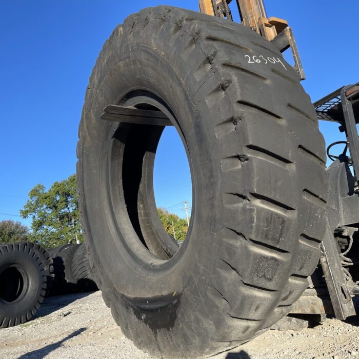 <font color='#da2127' font size ='2'><b>27.00X49 General OTR Tire E-3 L-3 NDLCM 42-Ply </font></b><br><font size ='1' color='grey'>CONDITION: </font><font size ='2'>Retread-Used<br><font size ='1' color='grey'>TREAD DEPTH:</font><font size ='2'>  40/32nds<br><font size ='1' color='grey'>DETAILS:</font><font size ='2'> 2-Tread Sections<br><font size ='1' color='grey'>REF #:</font><font size ='2'> G26304<br><font size ='1' color='grey'>LOCATION:</font><font size ='2'> St. Louis, MO