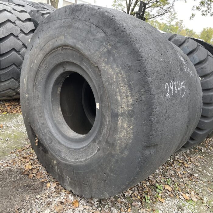 <font color='#da2127' font size ='2'><b>29.5X25 General OTR Tire L-5S LD250S 28-Ply </font></b><br><font size ='1' color='grey'>CONDITION: </font><font size ='2'>Retread-Used<br><font size ='1' color='grey'>TREAD DEPTH:</font><font size ='2'>  55/32nds<br><font size ='1' color='grey'>DETAILS:</font><font size ='2'> 2-Tread Sections when capped <br><font size ='1' color='grey'>REF #:</font><font size ='2'> G29845<br><font size ='1' color='grey'>LOCATION:</font><font size ='2'> St. Louis, MO