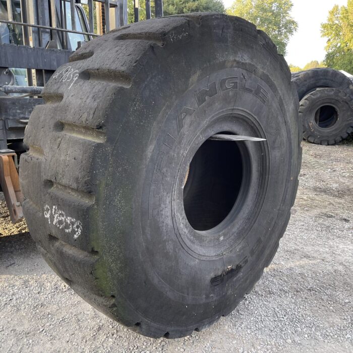 <font color='#da2127' font size ='2'><b>29.5R25 Triangle OTR Tire L-4 L4 2-Star </font></b><br><font size ='1' color='grey'>CONDITION: </font><font size ='2'>Retread-Used<br><font size ='1' color='grey'>TREAD DEPTH:</font><font size ='2'>  46/32nds<br><font size ='1' color='grey'>DETAILS:</font><font size ='2'> 3-Sections when capped, older tire. 74" tall<br><font size ='1' color='grey'>REF #:</font><font size ='2'> G29859<br><font size ='1' color='grey'>LOCATION:</font><font size ='2'> St. Louis, MO