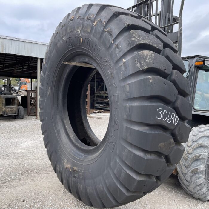 <font color='#da2127' font size ='2'><b>30.00R51 Goodyear OTR Tire E-4 RL4J 2-Star </font></b><br><font size ='1' color='grey'>CONDITION: </font><font size ='2'>Used<br><font size ='1' color='grey'>TREAD DEPTH:</font><font size ='2'>  80/32nds<br><font size ='1' color='grey'>DETAILS:</font><font size ='2'> Clean<br><font size ='1' color='grey'>REF #:</font><font size ='2'> G30690<br><font size ='1' color='grey'>LOCATION:</font><font size ='2'> St. Louis, MO