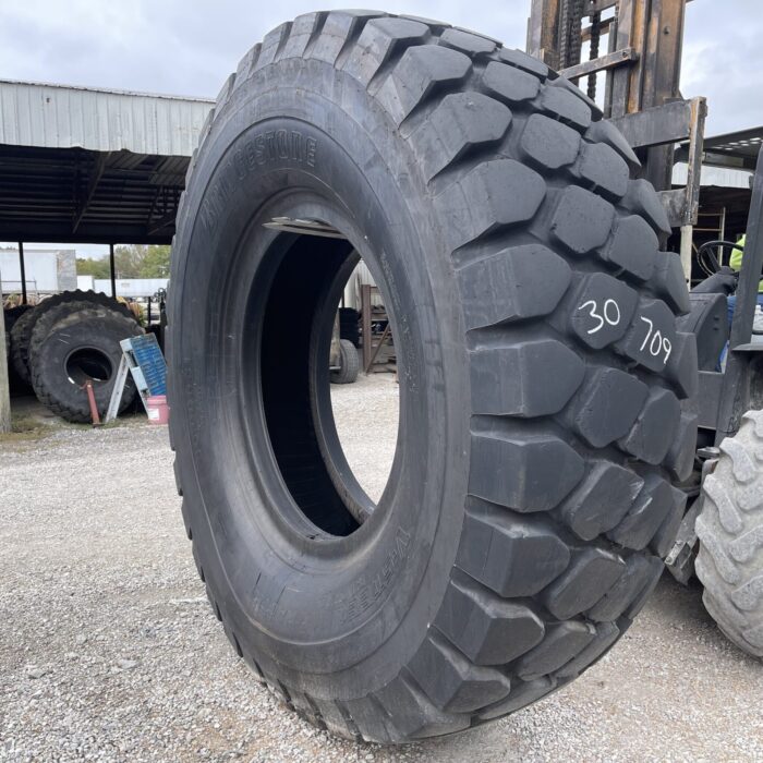 <font color='#da2127' font size ='2'><b>30.00R51 Bridgestone OTR Tire E-3 L-3 VMT 2-Star </font></b><br><font size ='1' color='grey'>CONDITION: </font><font size ='2'>Used<br><font size ='1' color='grey'>TREAD DEPTH:</font><font size ='2'>  48/32nds<br><font size ='1' color='grey'>DETAILS:</font><font size ='2'> Clean<br><font size ='1' color='grey'>REF #:</font><font size ='2'> G30709<br><font size ='1' color='grey'>LOCATION:</font><font size ='2'> St. Louis, MO