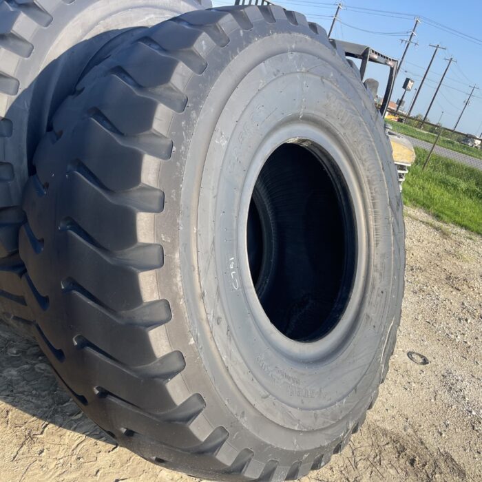 <font color='#da2127' font size ='2'><b>29.5R35 Bridgestone OTR Tire E-3 VRL 2-Star </font></b><br><font size ='1' color='grey'>CONDITION: </font><font size ='2'>Used<br><font size ='1' color='grey'>TREAD DEPTH:</font><font size ='2'>  26/32nds<br><font size ='1' color='grey'>DETAILS:</font><font size ='2'> Clean, Mildly Weathered Lugs, Cupping Wear<br><font size ='1' color='grey'>REF #:</font><font size ='2'> C751<br><font size ='1' color='grey'>LOCATION:</font><font size ='2'> Jackson, MS