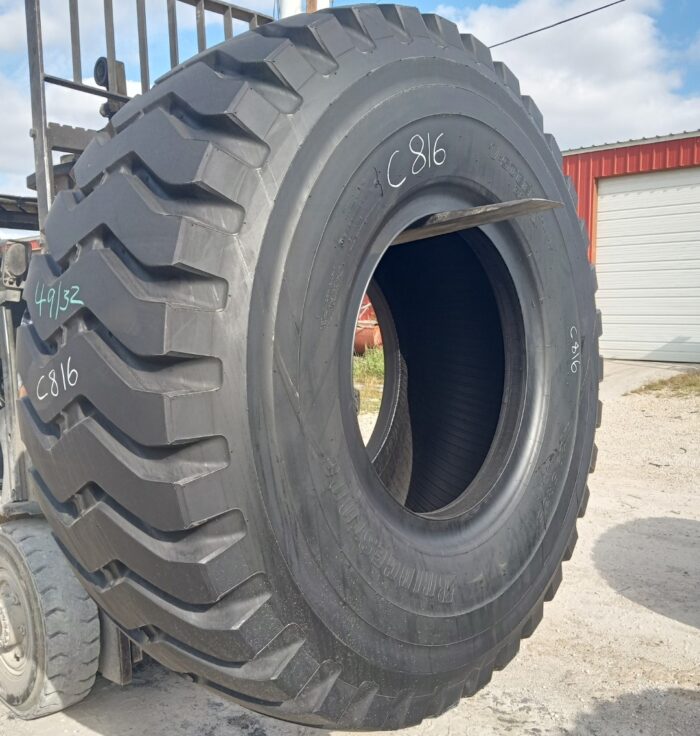 <font color='#da2127' font size ='2'><b>29.5R35 Bridgestone OTR Tire E-3 VRL 2-Star </font></b><br><font size ='1' color='grey'>CONDITION: </font><font size ='2'>New-Take-Off<br><font size ='1' color='grey'>TREAD DEPTH:</font><font size ='2'>  49/32nds<br><font size ='1' color='grey'>DETAILS:</font><font size ='2'> Clean<br><font size ='1' color='grey'>REF #:</font><font size ='2'> C816<br><font size ='1' color='grey'>LOCATION:</font><font size ='2'> New Haven, CT