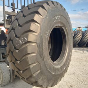 <font color='#da2127' font size ='2'><b>29.5X35 Firestone OTR Tire E-3 L-3 SRG Super Rock Grip 34-Ply </font></b><br><font size ='1' color='grey'>CONDITION: </font><font size ='2'>Used-Low-Hour<br><font size ='1' color='grey'>TREAD DEPTH:</font><font size ='2'>  48/32nds<br><font size ='1' color='grey'>DETAILS:</font><font size ='2'> Clean<br><font size ='1' color='grey'>REF #:</font><font size ='2'> C833<br><font size ='1' color='grey'>LOCATION:</font><font size ='2'> Evansville, IN
