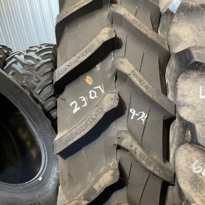 <font color='#da2127' font size ='2'><b>520/85R46 Trelleborg OTR Tire R-1W TM600 158A8 </font></b><br><font size ='1' color='grey'>CONDITION: </font><font size ='2'>Used<br><font size ='1' color='grey'>TREAD DEPTH:</font><font size ='2'> <br><font size ='1' color='grey'>DETAILS:</font><font size ='2'> Clean<br><font size ='1' color='grey'>REF #:</font><font size ='2'> T2307<br><font size ='1' color='grey'>LOCATION:</font><font size ='2'> Columbia, SC