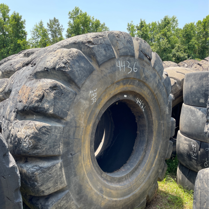<font color='#da2127' font size ='2'><b>37.25X35 General OTR Tire L-5 LD250 42-Ply </font></b><br><font size ='1' color='grey'>CONDITION: </font><font size ='2'>Used<br><font size ='1' color='grey'>TREAD DEPTH:</font><font size ='2'>  106/32nds<br><font size ='1' color='grey'>DETAILS:</font><font size ='2'> Clean<br><font size ='1' color='grey'>REF #:</font><font size ='2'> T4436<br><font size ='1' color='grey'>LOCATION:</font><font size ='2'> Columbia, SC