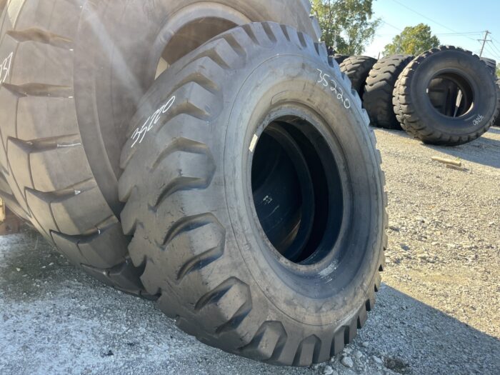 <font color='#da2127' font size ='2'><b>21.00X35 Goodyear OTR Tire E-4 HRL4B 36-Ply </font></b><br><font size ='1' color='grey'>CONDITION: </font><font size ='2'>Retread-Used<br><font size ='1' color='grey'>TREAD DEPTH:</font><font size ='2'>  24/32nds<br><font size ='1' color='grey'>DETAILS:</font><font size ='2'> Clean<br><font size ='1' color='grey'>REF #:</font><font size ='2'> G35220<br><font size ='1' color='grey'>LOCATION:</font><font size ='2'> St. Louis, MO