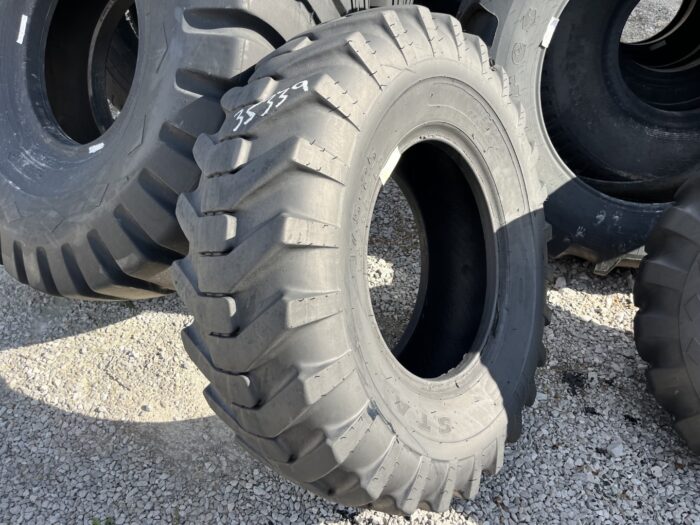 <font color='#da2127' font size ='2'><b>17.5X25 Specialty Tires of America OTR Tire E-2 L-2 G-2 R-4 American Contractor 16-Ply </font></b><br><font size ='1' color='grey'>CONDITION: </font><font size ='2'>Used<br><font size ='1' color='grey'>TREAD DEPTH:</font><font size ='2'>  24/32nds<br><font size ='1' color='grey'>DETAILS:</font><font size ='2'> Clean<br><font size ='1' color='grey'>REF #:</font><font size ='2'> G35339<br><font size ='1' color='grey'>LOCATION:</font><font size ='2'> St. Louis, MO