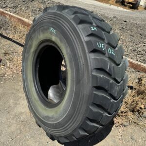 <font color='#da2127' font size ='2'><b>20.5R25 Bridgestone OTR Tire E-2 VKT 1-Star </font></b><br><font size ='1' color='grey'>CONDITION: </font><font size ='2'>Used<br><font size ='1' color='grey'>TREAD DEPTH:</font><font size ='2'>  24/32nds<br><font size ='1' color='grey'>DETAILS:</font><font size ='2'> Clean<br><font size ='1' color='grey'>REF #:</font><font size ='2'> U502<br><font size ='1' color='grey'>LOCATION:</font><font size ='2'> Fowler, CA