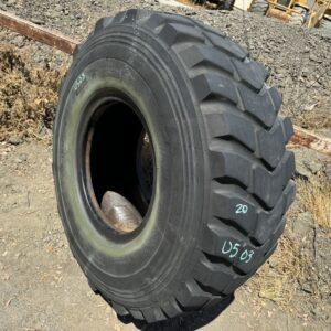 <font color='#da2127' font size ='2'><b>20.5R25 Bridgestone OTR Tire E-2 VKT 1-Star </font></b><br><font size ='1' color='grey'>CONDITION: </font><font size ='2'>Used<br><font size ='1' color='grey'>TREAD DEPTH:</font><font size ='2'>  20/32nds<br><font size ='1' color='grey'>DETAILS:</font><font size ='2'> Clean<br><font size ='1' color='grey'>REF #:</font><font size ='2'> U503<br><font size ='1' color='grey'>LOCATION:</font><font size ='2'> Fowler, CA