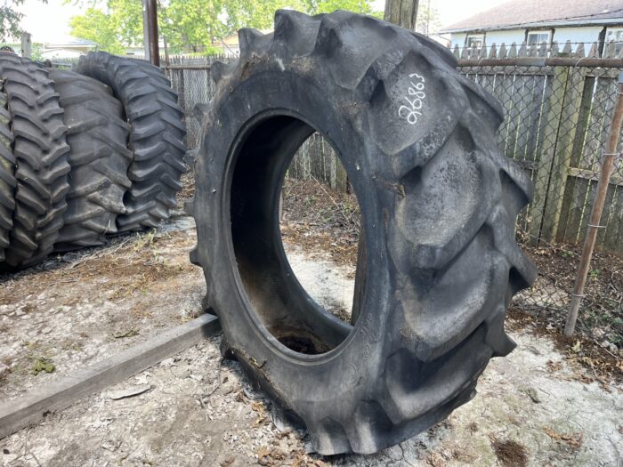 <font color='#da2127' font size ='2'><b>20.8R42 Firestone OTR Tire R-2 Champion Spade Grip 2-Star </font></b><br><font size ='1' color='grey'>CONDITION: </font><font size ='2'>Used<br><font size ='1' color='grey'>TREAD DEPTH:</font><font size ='2'>  42/32nds<br><font size ='1' color='grey'>DETAILS:</font><font size ='2'> Clean, Old<br><font size ='1' color='grey'>REF #:</font><font size ='2'> G26863<br><font size ='1' color='grey'>LOCATION:</font><font size ='2'> St. Louis, MO