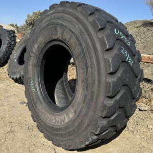 <font color='#da2127' font size ='2'><b>20.5R25 Michelin OTR Tire E-3 L-3 XHA2 1-Star </font></b><br><font size ='1' color='grey'>CONDITION: </font><font size ='2'>Used<br><font size ='1' color='grey'>TREAD DEPTH:</font><font size ='2'>  23/32nds<br><font size ='1' color='grey'>DETAILS:</font><font size ='2'> Clean, Mildly Weathered Tread<br><font size ='1' color='grey'>REF #:</font><font size ='2'> U593<br><font size ='1' color='grey'>LOCATION:</font><font size ='2'> San Jacinto, CA