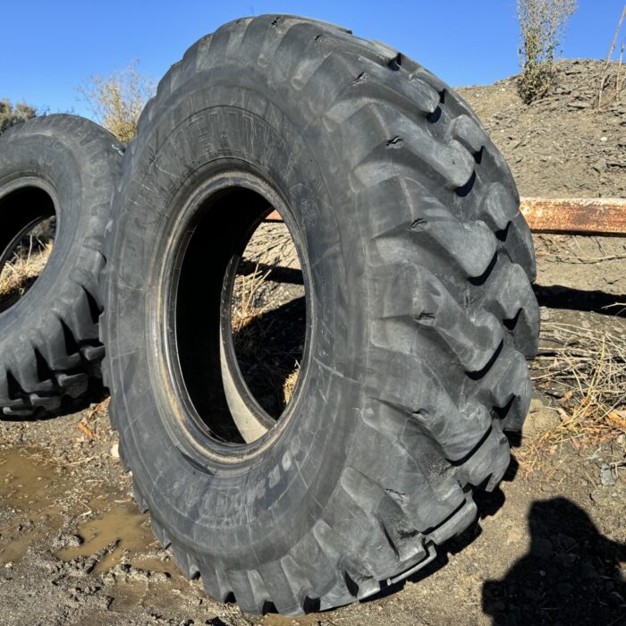 <font color='#da2127' font size ='2'><b>14.00R24 Michelin OTR Tire E-2 L-2 G-2 XGLA2 1-Star </font></b><br><font size ='1' color='grey'>CONDITION: </font><font size ='2'>Used<br><font size ='1' color='grey'>TREAD DEPTH:</font><font size ='2'>  28/32nds<br><font size ='1' color='grey'>DETAILS:</font><font size ='2'> Clean, Weathered Tread<br><font size ='1' color='grey'>REF #:</font><font size ='2'> U626<br><font size ='1' color='grey'>LOCATION:</font><font size ='2'> San Jacinto, CA