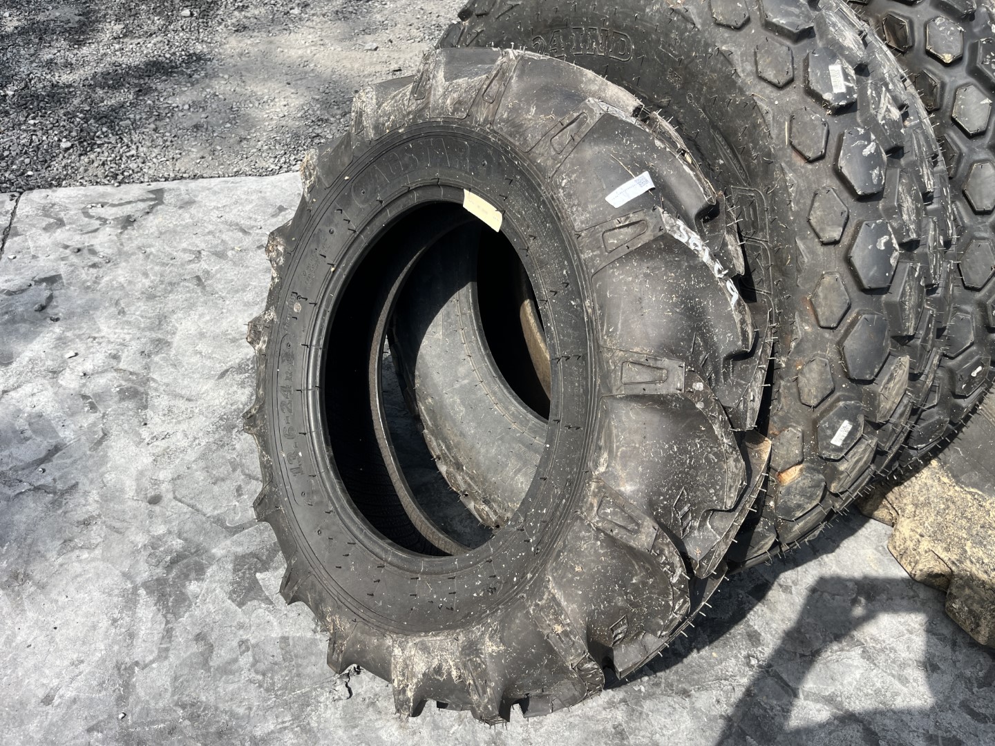 thumbnail image 2 of Set Of 2 Agstar 1630 Tractor Tires – 7-12, 6 Ply, R-1 Tread – Brand New 2 of 3
