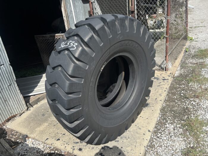 <font color='#da2127' font size ='2'><b>16.00X25 Prime-X OTR Tire E-4 RSS 28-Ply </font></b><br><font size ='1' color='grey'>CONDITION: </font><font size ='2'>Used<br><font size ='1' color='grey'>TREAD DEPTH:</font><font size ='2'>  46/32nds<br><font size ='1' color='grey'>DETAILS:</font><font size ='2'> Clean<br><font size ='1' color='grey'>REF #:</font><font size ='2'> G36333<br><font size ='1' color='grey'>LOCATION:</font><font size ='2'> St. Louis, MO