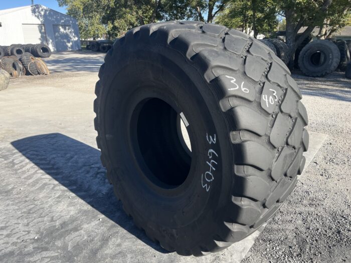 <font color='#da2127' font size ='2'><b>875/65R29 Bridgestone OTR Tire E-3 L-3 VTSZ 2-Star </font></b><br><font size ='1' color='grey'>CONDITION: </font><font size ='2'>Used<br><font size ='1' color='grey'>TREAD DEPTH:</font><font size ='2'>  28/32nds<br><font size ='1' color='grey'>DETAILS:</font><font size ='2'> Clean, Sidewall Spots<br><font size ='1' color='grey'>REF #:</font><font size ='2'> G36403<br><font size ='1' color='grey'>LOCATION:</font><font size ='2'> St. Louis, MO