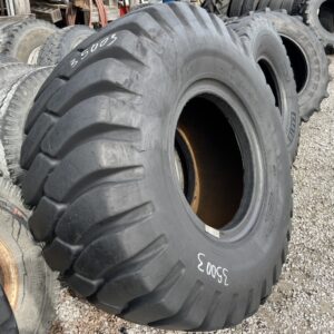 <font color='#da2127' font size ='2'><b>23.5X25 General OTR Tire E-3 L-3 NDLCM 16-Ply </font></b><br><font size ='1' color='grey'>CONDITION: </font><font size ='2'>Used <br><font size ='1' color='grey'>TREAD DEPTH:</font><font size ='2'>  36/32nds<br><font size ='1' color='grey'>DETAILS:</font><font size ='2'> Clean, Sidewall Spots<br><font size ='1' color='grey'>REF #:</font><font size ='2'> P35003<br><font size ='1' color='grey'>LOCATION:</font><font size ='2'> Fowler, CA