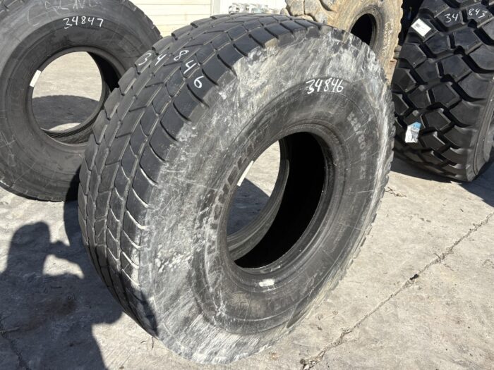 <font color='#da2127' font size ='2'><b>525/80R25 Michelin OTR Tire E-2 Crane X-Crane 176F </font></b><br><font size ='1' color='grey'>CONDITION: </font><font size ='2'>Used <br><font size ='1' color='grey'>TREAD DEPTH:</font><font size ='2'>  12/32nds<br><font size ='1' color='grey'>DETAILS:</font><font size ='2'> Clean<br><font size ='1' color='grey'>REF #:</font><font size ='2'> G34846<br><font size ='1' color='grey'>LOCATION:</font><font size ='2'> St. Louis, MO