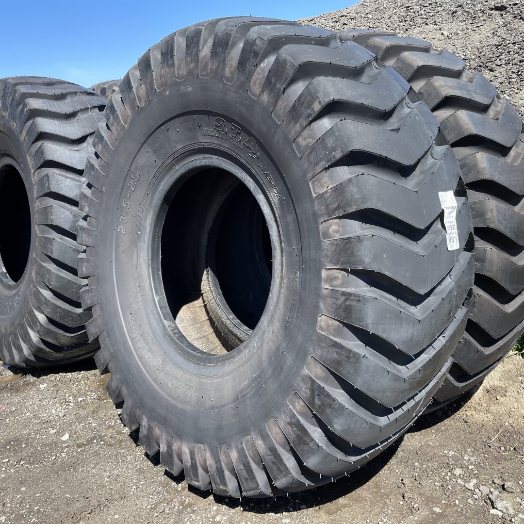 <font color='#da2127' font size ='2'><b>23.5X25 Specialty Tires of America OTR Tire E-3 L-3 G-3 Rock Service 16-Ply </font></b><br><font size ='1' color='grey'>CONDITION: </font><font size ='2'>New<br><font size ='1' color='grey'>TREAD DEPTH:</font><font size ='2'> 42/32nds<br><font size ='1' color='grey'>DETAILS:</font><font size ='2'> Unused<br><font size ='1' color='grey'>REF #:</font><font size ='2'> U748<br><font size ='1' color='grey'>LOCATION:</font><font size ='2'> Tucson, AZ