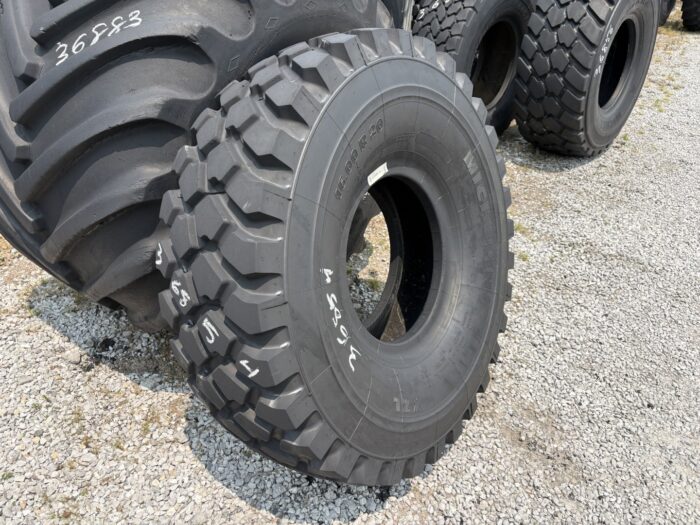 <font color='#da2127' font size ='2'><b>16.00R20 Michelin OTR Tire M-3 Off-Road XZL Military  170G </font></b><br><font size ='1' color='grey'>CONDITION: </font><font size ='2'>Used-Low-Hour<br><font size ='1' color='grey'>TREAD DEPTH:</font><font size ='2'>  33/32nds<br><font size ='1' color='grey'>DETAILS:</font><font size ='2'> Clean, 1-Nail Patch, 2024<br><font size ='1' color='grey'>REF #:</font><font size ='2'> G36854<br><font size ='1' color='grey'>LOCATION:</font><font size ='2'> St. Louis, MO