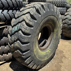 <font color='#da2127' font size ='2'><b>24.00X25 Uniroyal OTR Tire E-3 L-3 G-3 Con-Trak-Tor SRT Full Lug 24-Ply </font></b><br><font size ='1' color='grey'>CONDITION: </font><font size ='2'>Used<br><font size ='1' color='grey'>TREAD DEPTH:</font><font size ='2'>  40/32nds<br><font size ='1' color='grey'>DETAILS:</font><font size ='2'> Clean, Mildly Aged, Tube Included<br><font size ='1' color='grey'>REF #:</font><font size ='2'> D317<br><font size ='1' color='grey'>LOCATION:</font><font size ='2'> San Jacinto, CA