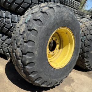 <font color='#da2127' font size ='2'><b>23.1X26 Firestone OTR Tire R-3 ANS Tractor 10-Ply </font></b><br><font size ='1' color='grey'>CONDITION: </font><font size ='2'>Used<br><font size ='1' color='grey'>TREAD DEPTH:</font><font size ='2'>  13/32nds<br><font size ='1' color='grey'>DETAILS:</font><font size ='2'> Clean, Uneven Wear, Aged, On 20" Rim 18-26<br><font size ='1' color='grey'>REF #:</font><font size ='2'> D337<br><font size ='1' color='grey'>LOCATION:</font><font size ='2'> San Jacinto, CA