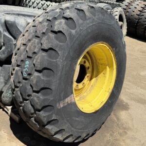 <font color='#da2127' font size ='2'><b>23.1X26 Firestone OTR Tire R-3 ANS Tractor 10-Ply </font></b><br><font size ='1' color='grey'>CONDITION: </font><font size ='2'>Used<br><font size ='1' color='grey'>TREAD DEPTH:</font><font size ='2'>  13/32nds<br><font size ='1' color='grey'>DETAILS:</font><font size ='2'> Clean, Uneven Wear, Aged, On 20" Rim 18-26<br><font size ='1' color='grey'>REF #:</font><font size ='2'> D338<br><font size ='1' color='grey'>LOCATION:</font><font size ='2'> San Jacinto, CA