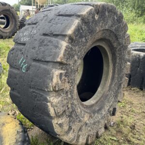 <font color='#da2127' font size ='2'><b>35/65X33 Goodyear OTR Tire L-5 NRLDL5A 24-Ply </font></b><br><font size ='1' color='grey'>CONDITION: </font><font size ='2'>Used<br><font size ='1' color='grey'>TREAD DEPTH:</font><font size ='2'> <br><font size ='1' color='grey'>DETAILS:</font><font size ='2'> Clean, Full Sidewall Spot on One Side<br><font size ='1' color='grey'>REF #:</font><font size ='2'> SK116<br><font size ='1' color='grey'>LOCATION:</font><font size ='2'> Saskatoon, SK