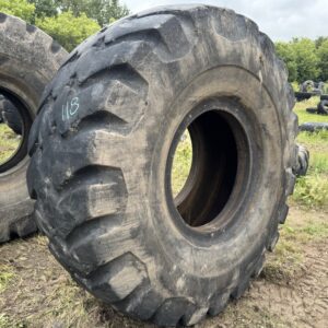 <font color='#da2127' font size ='2'><b>33.5X33 Firestone OTR Tire E-3 L-3 SRG Super Rock Grip 32-Ply </font></b><br><font size ='1' color='grey'>CONDITION: </font><font size ='2'>Used<br><font size ='1' color='grey'>TREAD DEPTH:</font><font size ='2'> <br><font size ='1' color='grey'>DETAILS:</font><font size ='2'> Clean, Old, Weathered on One Sidewall<br><font size ='1' color='grey'>REF #:</font><font size ='2'> SK118<br><font size ='1' color='grey'>LOCATION:</font><font size ='2'> Saskatoon, SK