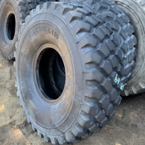 <font color='#da2127' font size ='2'><b>16.00R20 Michelin OTR Tire M-3 Off-Road XML Military  173/170G </font></b><br><font size ='1' color='grey'>CONDITION: </font><font size ='2'>Used-Low-Hour<br><font size ='1' color='grey'>TREAD DEPTH:</font><font size ='2'>  32/32nds<br><font size ='1' color='grey'>DETAILS:</font><font size ='2'> Clean, 2017<br><font size ='1' color='grey'>REF #:</font><font size ='2'> U869<br><font size ='1' color='grey'>LOCATION:</font><font size ='2'> San Jacinto, CA