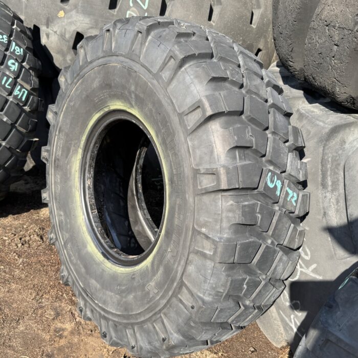 <font color='#da2127' font size ='2'><b>325/85R16 Michelin OTR Tire M-3 Off-Road XML Military  137J </font></b><br><font size ='1' color='grey'>CONDITION: </font><font size ='2'>Used<br><font size ='1' color='grey'>TREAD DEPTH:</font><font size ='2'>  21/32nds<br><font size ='1' color='grey'>DETAILS:</font><font size ='2'> Clean, 2005, Age Cracks in Tread<br><font size ='1' color='grey'>REF #:</font><font size ='2'> U972<br><font size ='1' color='grey'>LOCATION:</font><font size ='2'> San Jacinto, CA