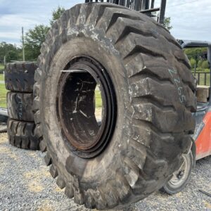<font color='#da2127' font size ='2'><b>24.00X35 Titan OTR Tire E-4 CM150 CM 150 48-Ply </font></b><br><font size ='1' color='grey'>CONDITION: </font><font size ='2'>Used<br><font size ='1' color='grey'>TREAD DEPTH:</font><font size ='2'>  40/32nds<br><font size ='1' color='grey'>DETAILS:</font><font size ='2'> Clean, Minor Burn Marks on One Side, On Rim<br><font size ='1' color='grey'>REF #:</font><font size ='2'> Z265<br><font size ='1' color='grey'>LOCATION:</font><font size ='2'> Ashville, AL