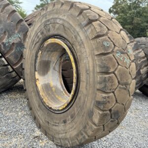 <font color='#da2127' font size ='2'><b>18.00R33 Yokohama OTR Tire E-4 RB42 2-Star </font></b><br><font size ='1' color='grey'>CONDITION: </font><font size ='2'>Used<br><font size ='1' color='grey'>TREAD DEPTH:</font><font size ='2'>  44/32nds<br><font size ='1' color='grey'>DETAILS:</font><font size ='2'> Clean, On Damaged Rim<br><font size ='1' color='grey'>REF #:</font><font size ='2'> Z274<br><font size ='1' color='grey'>LOCATION:</font><font size ='2'> Ashville, AL