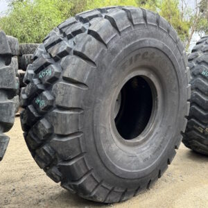 <font color='#da2127' font size ='2'><b>29.5R25 Firestone OTR Tire E-3 L-3 VersaBuilt AP 2-Star </font></b><br><font size ='1' color='grey'>CONDITION: </font><font size ='2'>Used<br><font size ='1' color='grey'>TREAD DEPTH:</font><font size ='2'>  46/32nds<br><font size ='1' color='grey'>DETAILS:</font><font size ='2'> 1-Sidewall Section<br><font size ='1' color='grey'>REF #:</font><font size ='2'> W054<br><font size ='1' color='grey'>LOCATION:</font><font size ='2'> San Jacinto, CA
