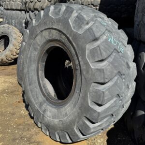 <font color='#da2127' font size ='2'><b>23.5X25 Firestone OTR Tire E-3 L-3 SRG Super Rock Grip 20-Ply </font></b><br><font size ='1' color='grey'>CONDITION: </font><font size ='2'>Used<br><font size ='1' color='grey'>TREAD DEPTH:</font><font size ='2'>  16/32nds<br><font size ='1' color='grey'>DETAILS:</font><font size ='2'> 1-Shoulder Patch, Rock Cuts on One Side, Aged "As Is"<br><font size ='1' color='grey'>REF #:</font><font size ='2'> W078<br><font size ='1' color='grey'>LOCATION:</font><font size ='2'> San Jacinto, CA