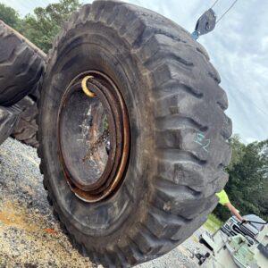 <font color='#da2127' font size ='2'><b>24.00R35 Bridgestone OTR Tire E-4 VRLS 2-Star </font></b><br><font size ='1' color='grey'>CONDITION: </font><font size ='2'>Used<br><font size ='1' color='grey'>TREAD DEPTH:</font><font size ='2'>  32/32nds<br><font size ='1' color='grey'>DETAILS:</font><font size ='2'> Clean, Minor Burn Marks, On Rim<br><font size ='1' color='grey'>REF #:</font><font size ='2'> Z279<br><font size ='1' color='grey'>LOCATION:</font><font size ='2'> Concordia, MO