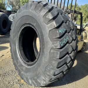 <font color='#da2127' font size ='2'><b>29.5X35 Firestone OTR Tire E-3 L-3 SRG Super Rock Grip 34-Ply </font></b><br><font size ='1' color='grey'>CONDITION: </font><font size ='2'>Used<br><font size ='1' color='grey'>TREAD DEPTH:</font><font size ='2'>  47/32nds<br><font size ='1' color='grey'>DETAILS:</font><font size ='2'> Clean<br><font size ='1' color='grey'>REF #:</font><font size ='2'> D454<br><font size ='1' color='grey'>LOCATION:</font><font size ='2'> Yakima, WA